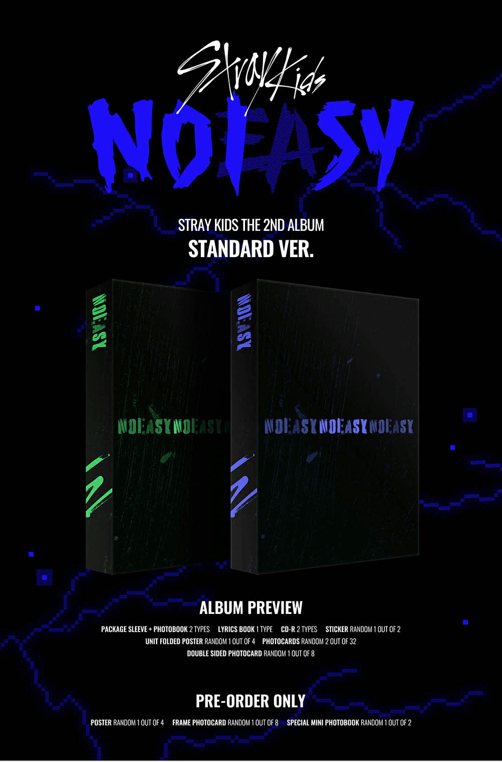 楽天市場】STRAY KIDS - 正規2集アルバム NOEASY「一般盤」 : POP SKIN