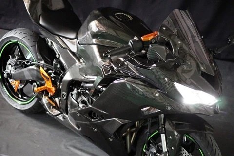 楽天市場】A-TECH エーテック 純正用ミラーカバー ZX-25R KAWASAKI
