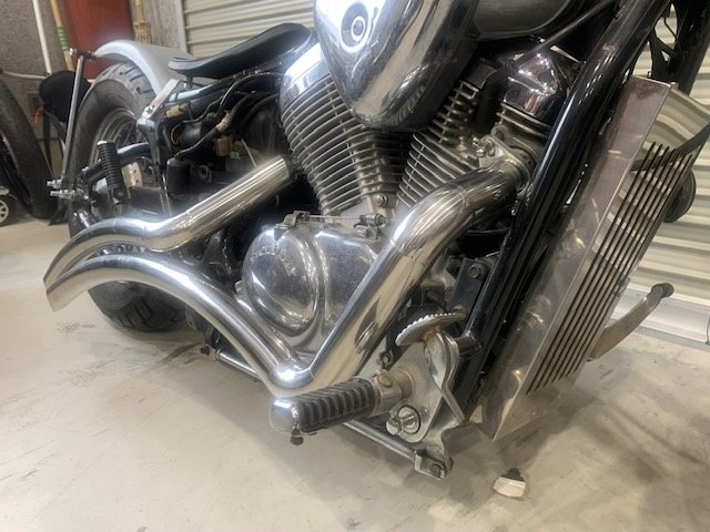 楽天市場】部品屋K&W ステンレス製ベントマフラー スティード400