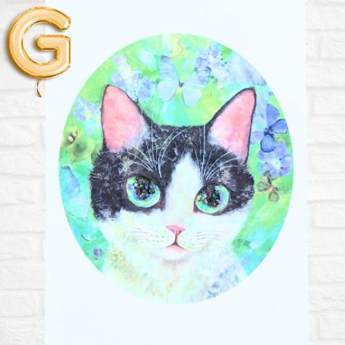 楽天市場】猫作家 福嶋 吾然有(フクシマアサリ)さん ねこの絵柄の