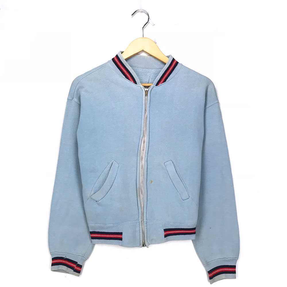 楽天市場】60's ジップアップ スウェット ブルー リブ配色 60年代 60S