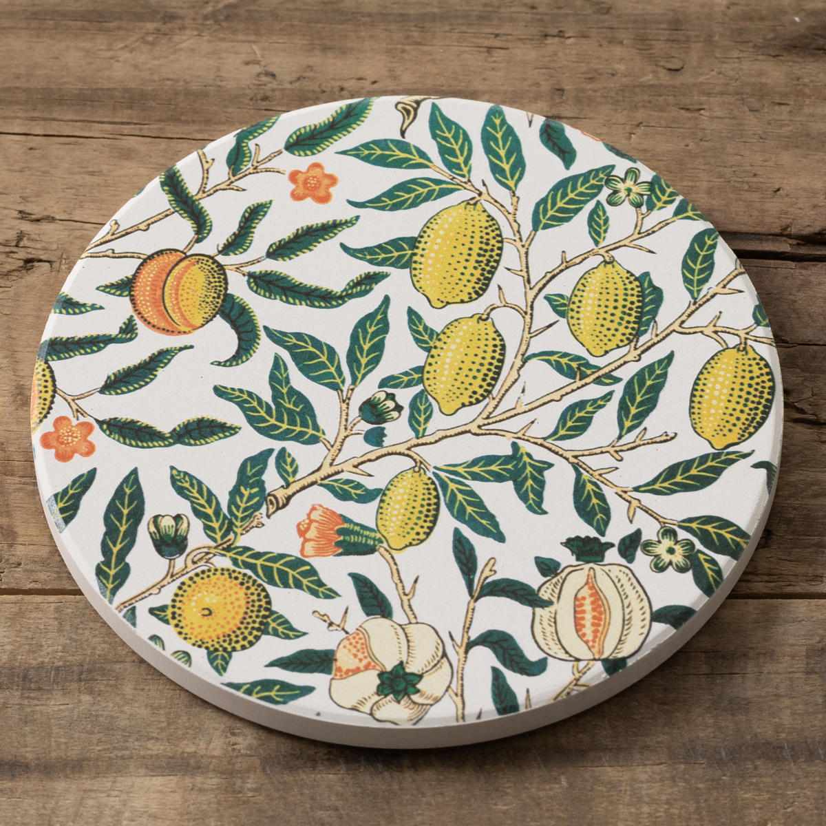 楽天市場】（アスベスト不使用）ウイリアムモリス柄 珪藻土コースター