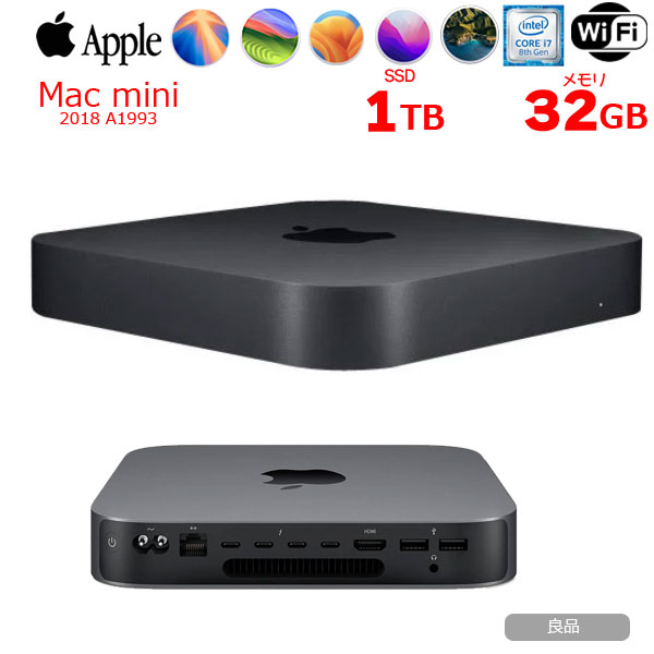 Macデスクトップ APPLE Mac mini i7/16GB/SSD1TB+HD1TB APPLE Mac mini