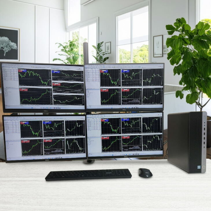 トレードPC 4画面出力対応 i5-10400 16GB 512GB トレードPC 4画面出力