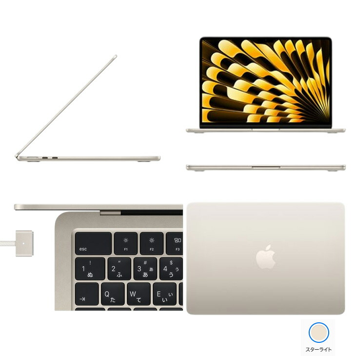 楽天市場】【中古】Apple MacBook Air 13.6inch MW0Y3J/A A3240 2025