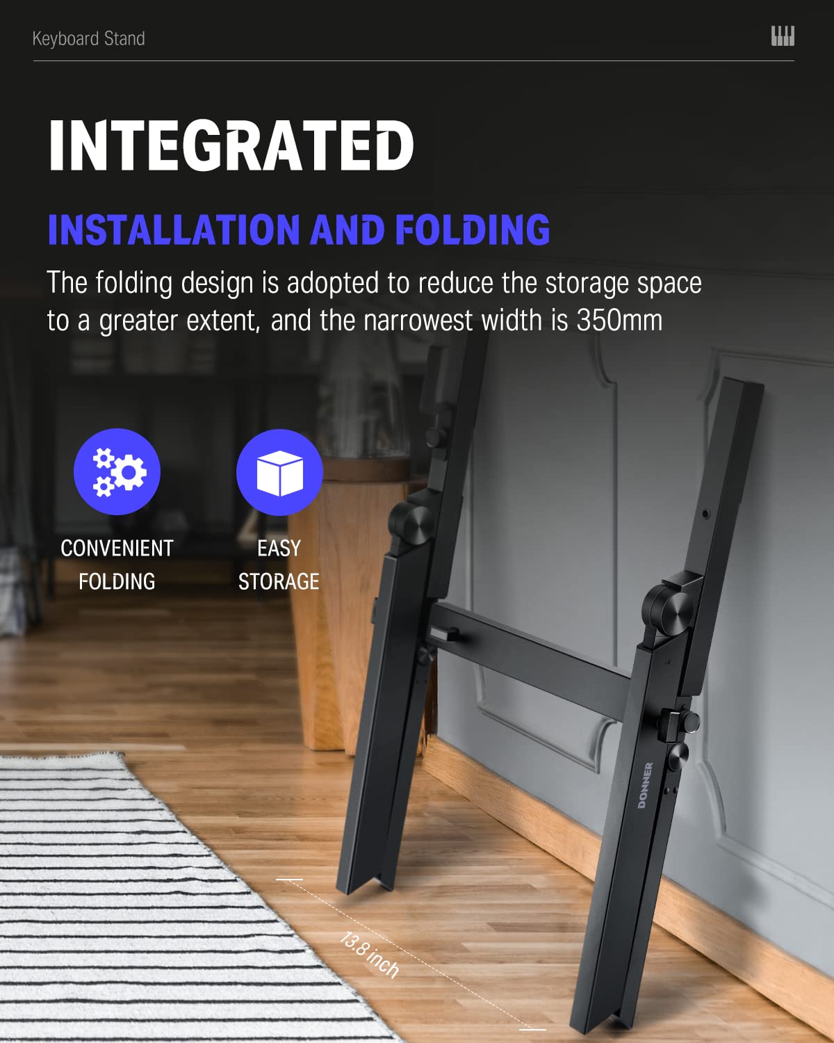 楽天市場】【送料無料】Donner 電子キーボード ピアノ Z型 スタンド