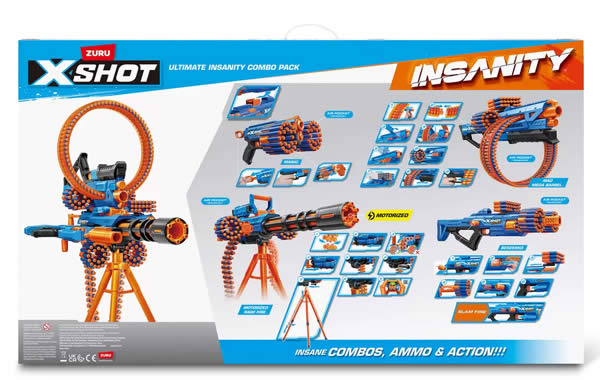 楽天市場】【送料無料・直送品】 ZURU XSHOT インサニティ コンボ