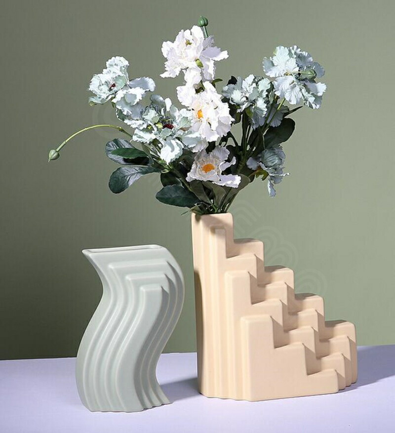 楽天市場】花瓶 単品 北欧デザイン 抽象 幾何学 現代アート モダン