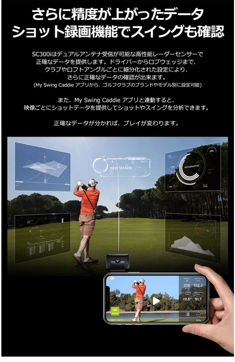 楽天市場】ボイスキャディ SC300i スウィングキャディ 距離測定器