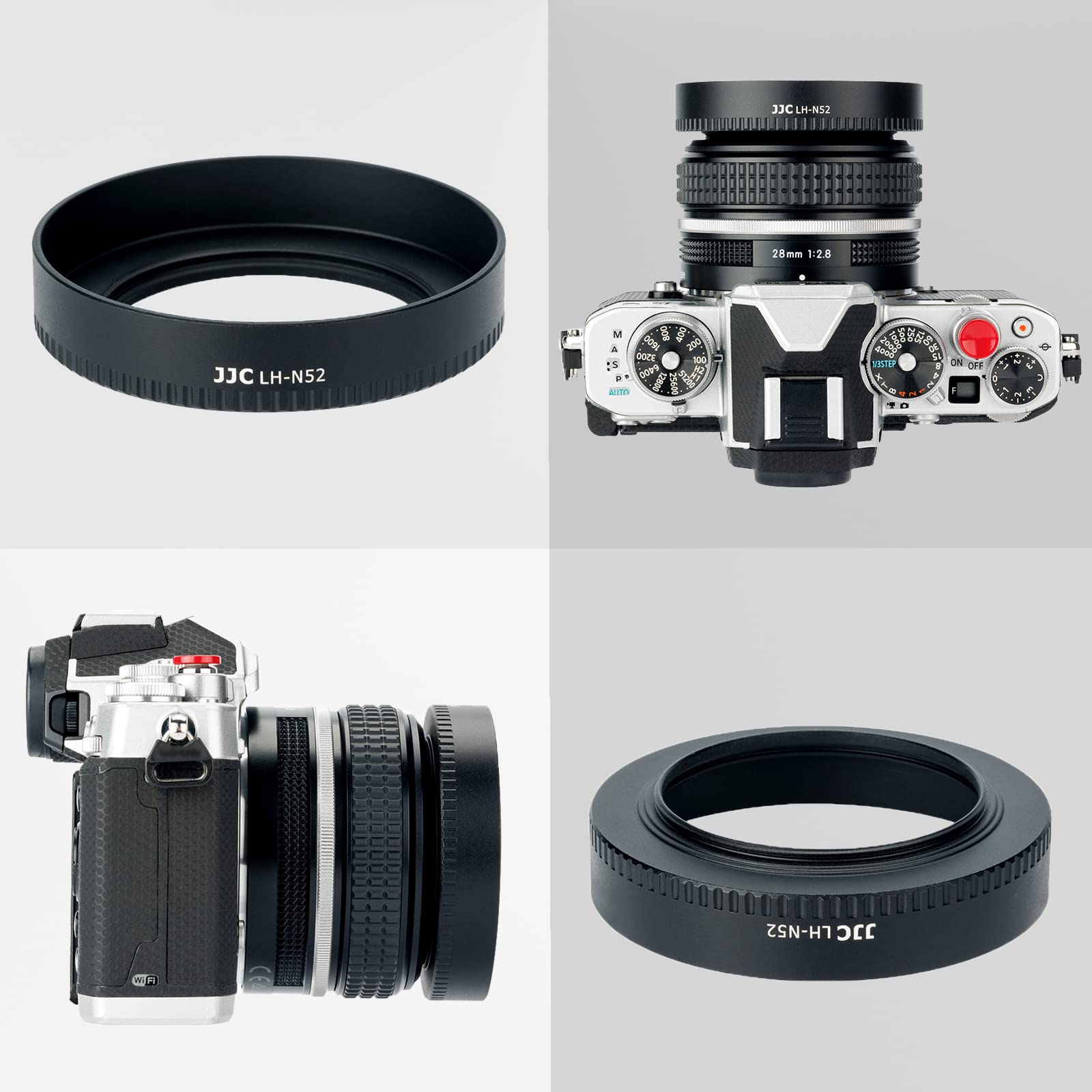 楽天市場】【送料無料】JJC ねじ込む式 アルミ レンズフード Nikon