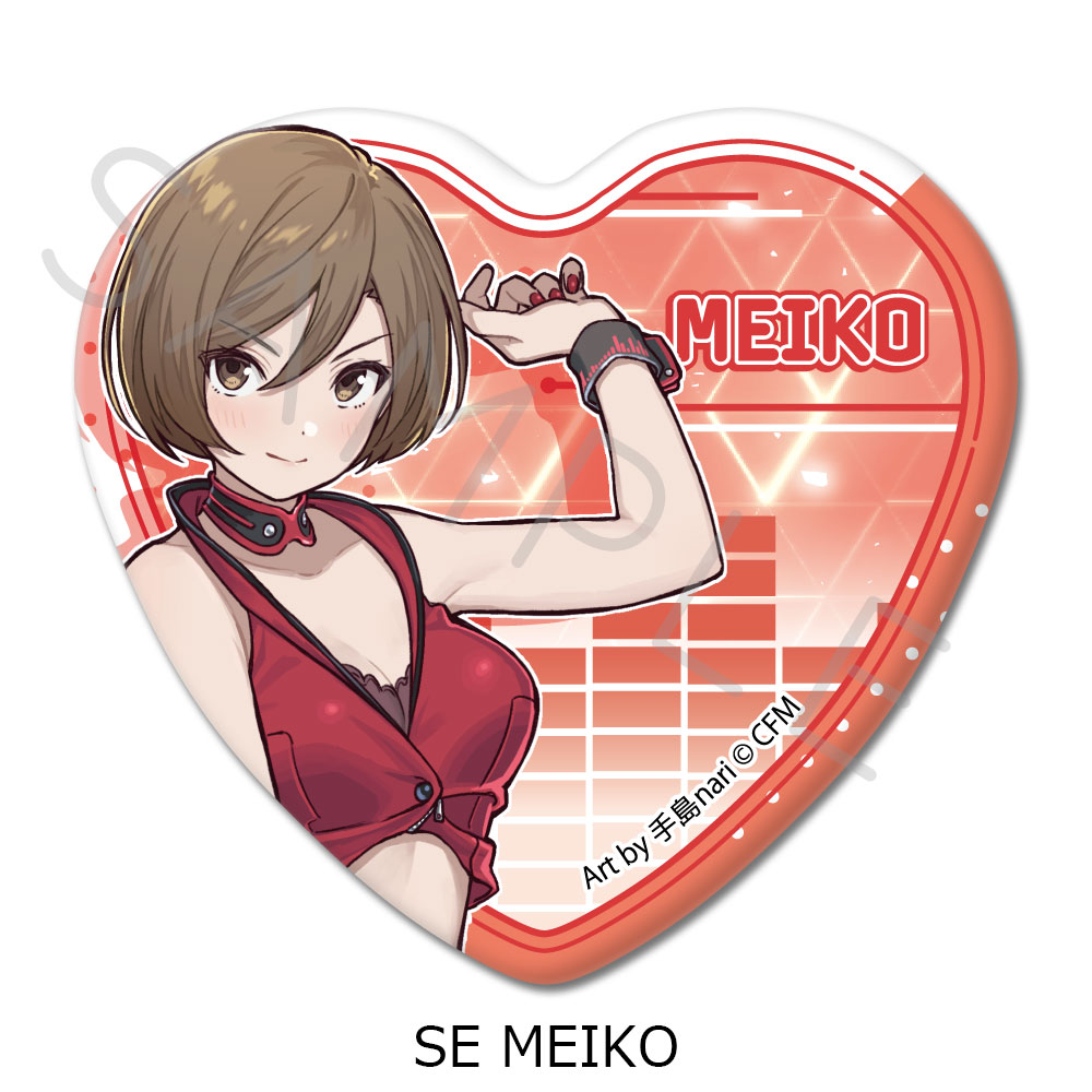 楽天市場】『初音ミク＆ピアプロキャラクターズ』 ハート型缶バッジ 全