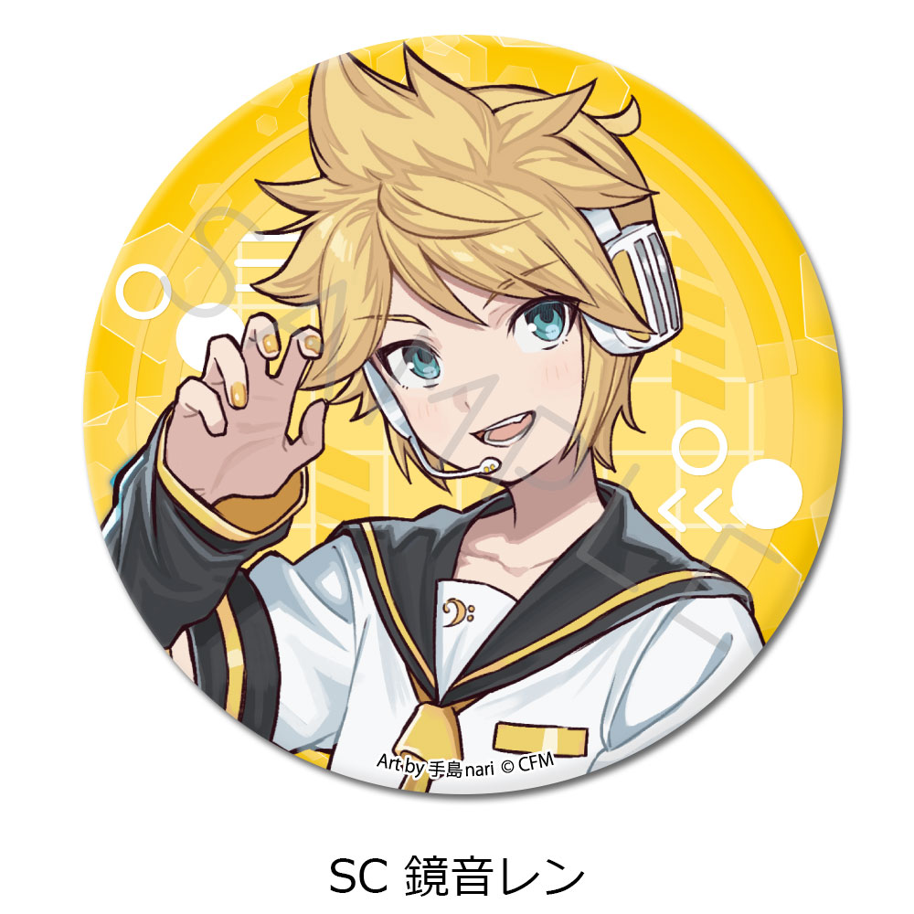 初音ミク キラキラ缶バッジ 鏡音レン ジュエリー缶バッジ 鏡音レン（八