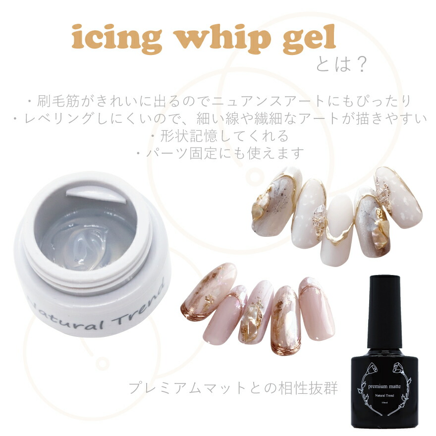 楽天市場】アイシングジェル（3g）ジェルネイル カラージェル ホイップ