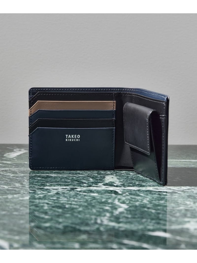 楽天市場】【SALE／15%OFF】配色型押しレザー 2つ折り財布 TAKEO