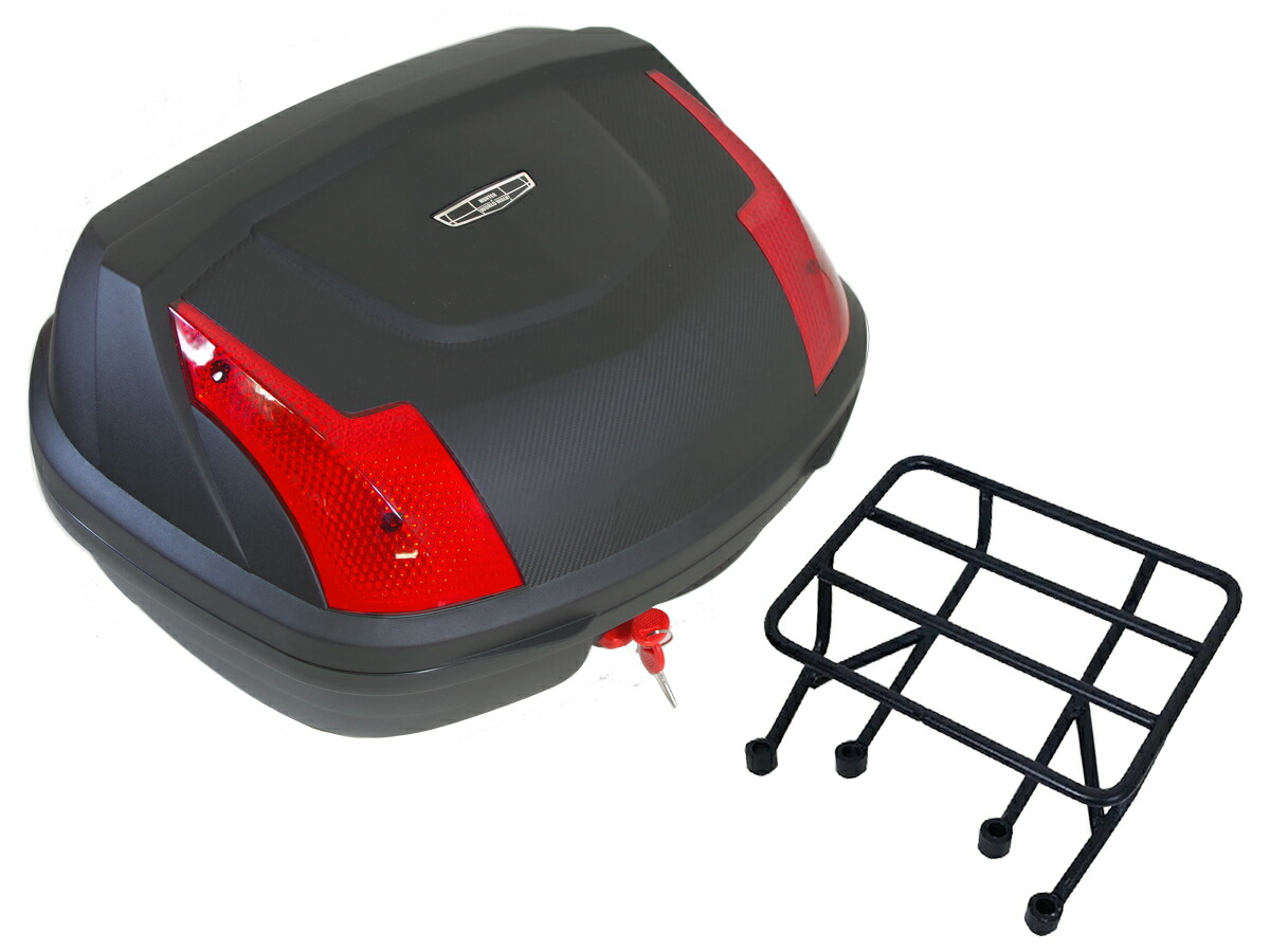 楽天市場】1年保証付 ツーリングネット付アクシスZ リアキャリア 48L