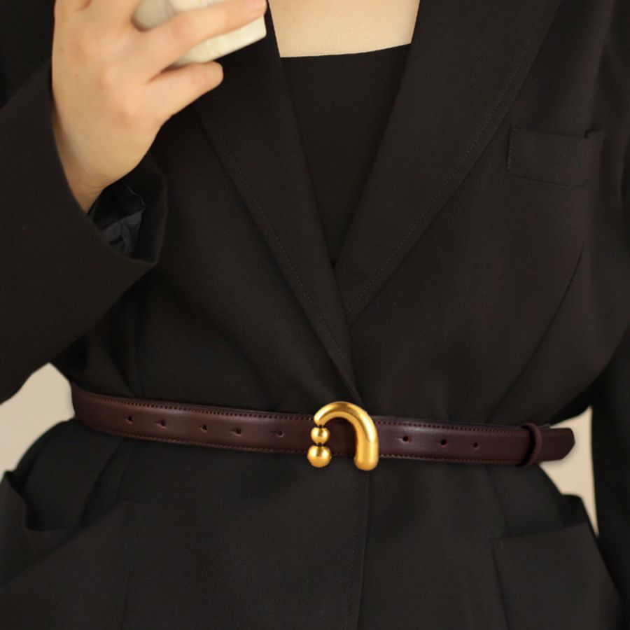 楽天市場】本革ベルト レディース 幅2.5cm 全長100cm 本レザー ベルト