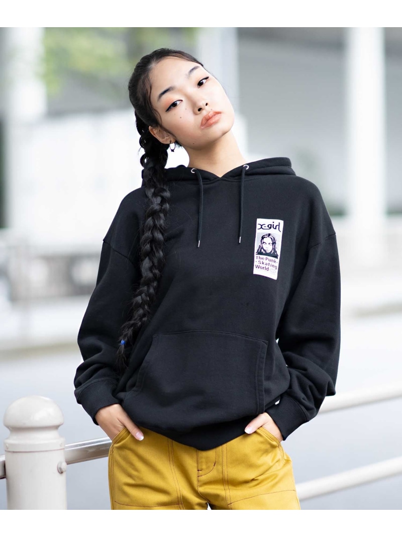 楽天市場】FACE PATCH SWEAT HOODIE パーカー X-girl X-girl エックス
