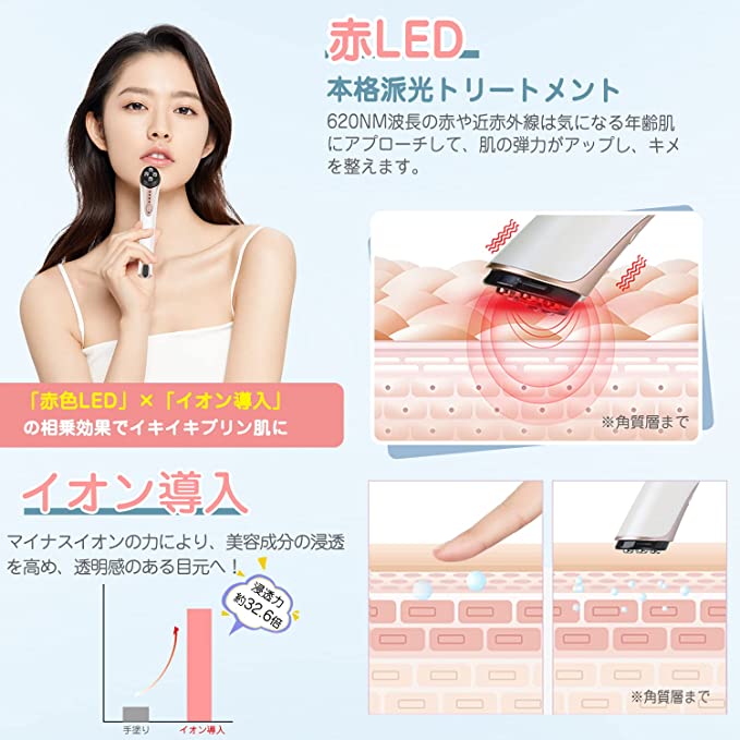 楽天市場】【10%OFFクーポン】Kiboer 目元美顔器 ems 目元ケア 目元