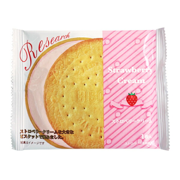 楽天市場】前田製菓 ストロベリーサンド ビスケット リサーチ (10×4)40
