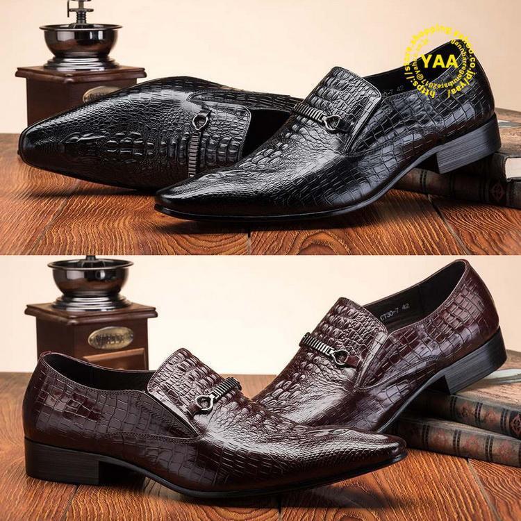 楽天市場】ローファー ビジネスシューズ クロコダイルの型押し