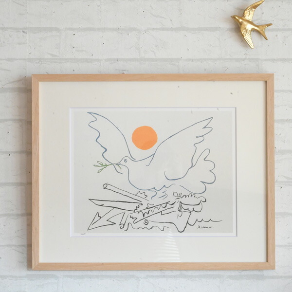 楽天市場】『幅52.5cm アートフレーム ピカソ 武器のない世界へ』 名画