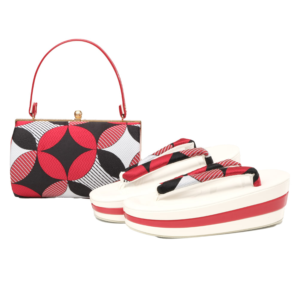 楽天市場】草履バッグセット 2点セット 三段 厚底 エナメル 成人式