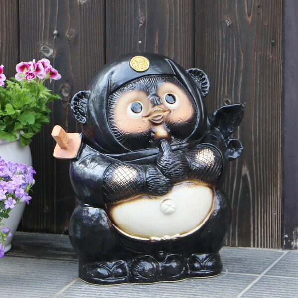 楽天市場】【38時間限定20%OFFクーポン配布中】信楽焼 黒忍者たぬき