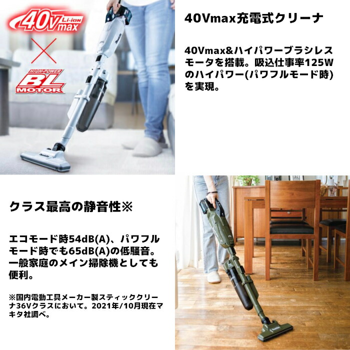 楽天市場】マキタ(makita) CL002GZ 充電式クリーナー(スノーホワイト