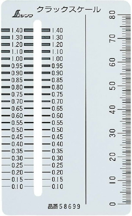 楽天市場】【58699】シンワ クラックスケール カードタイプ【ネコポス