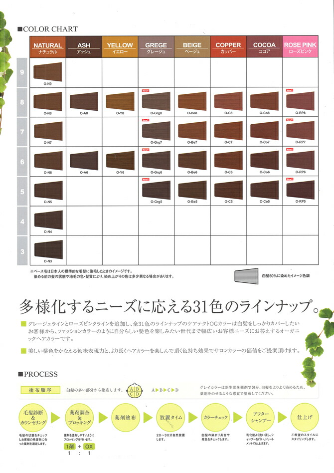 楽天市場】ナプラ ケアテクト OGカラー O−N4・ナチュラル 80g ｜1