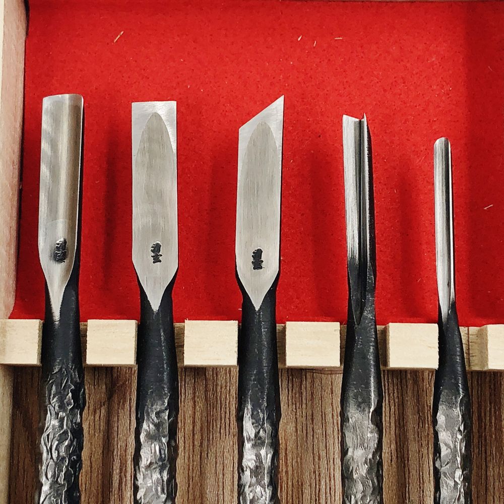 楽天市場】【当店オススメ】河清刃物 清玄作 丸柄共柄彫刻刀 極【青紙