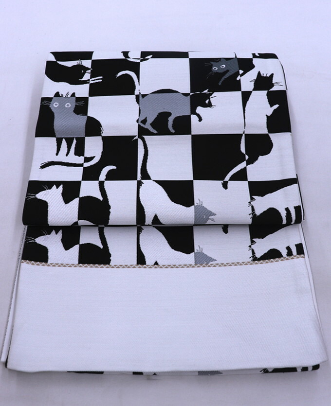 楽天市場】【猫好きさん必見☆】袋帯【新品】◇未仕立て◇正絹◇オフ