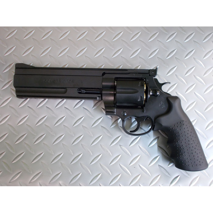 マルシンコンストリクターブラックヘビーウェイト木製グリップリボルバー