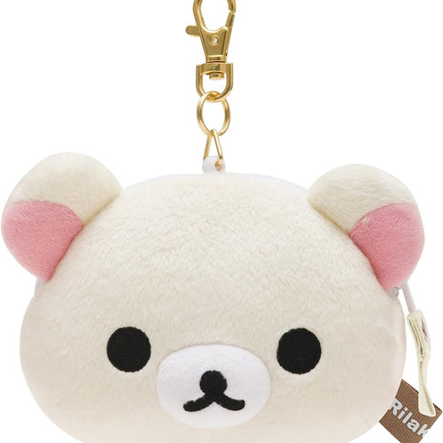 楽天市場】【送料無料!】 リラックマ 顔型ぬいぐるみ リール付パス