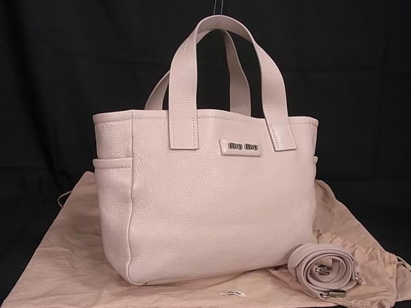 楽天市場】□極美品□ miumiu ミュウミュウ レザー 2WAY ショルダー