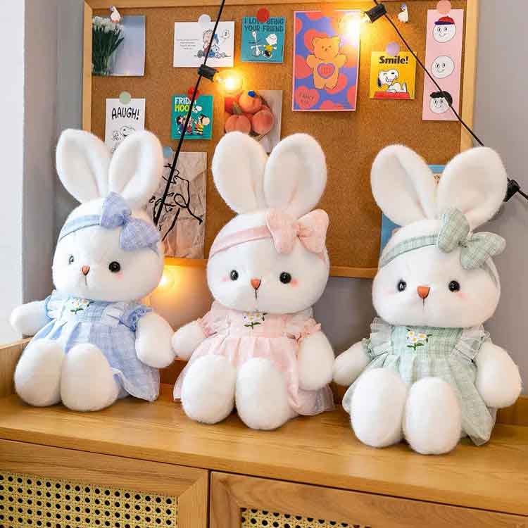 楽天市場】ふかふか ラビット ぬいぐるみ うさぎのぬいぐるみ 可愛い