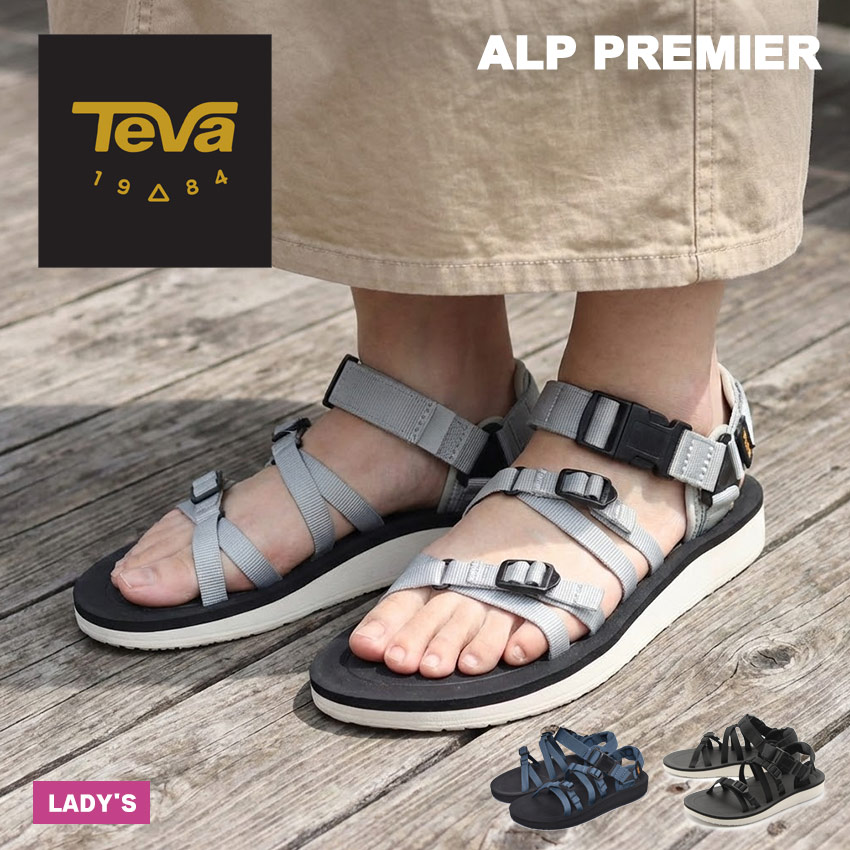 楽天市場】TEVA テバ アルプ プレミア サンダル レディース ブラック