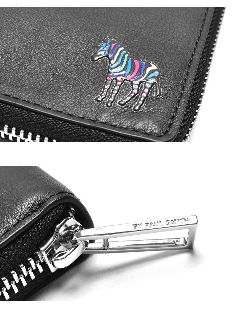 楽天市場】ポール スミス 財布 メンズ レディース ZIP WALLET ZEBRA
