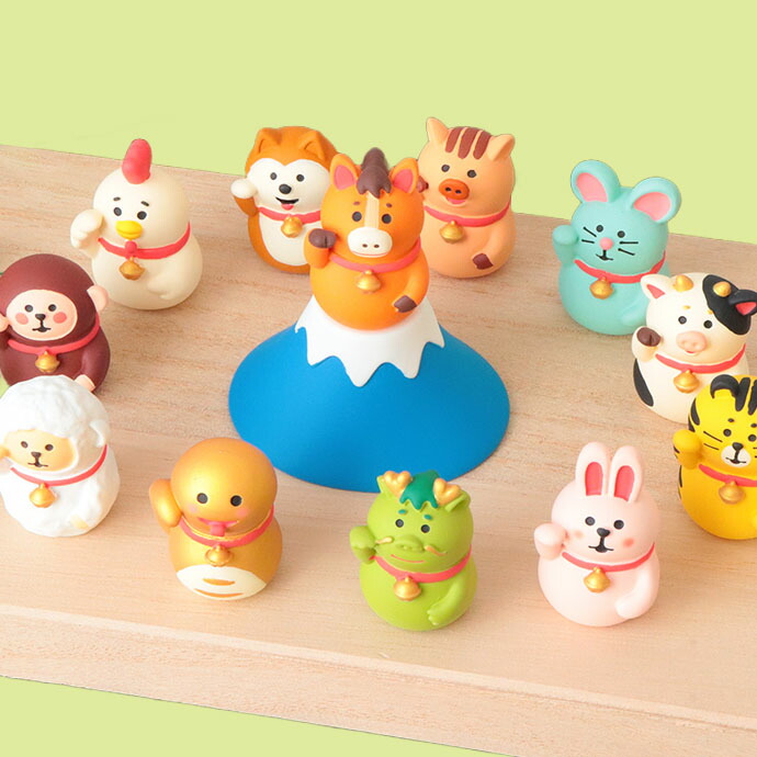 楽天市場】招福 十二支 セット | 干支 飾り 干支飾り 富士山 立札 迎春