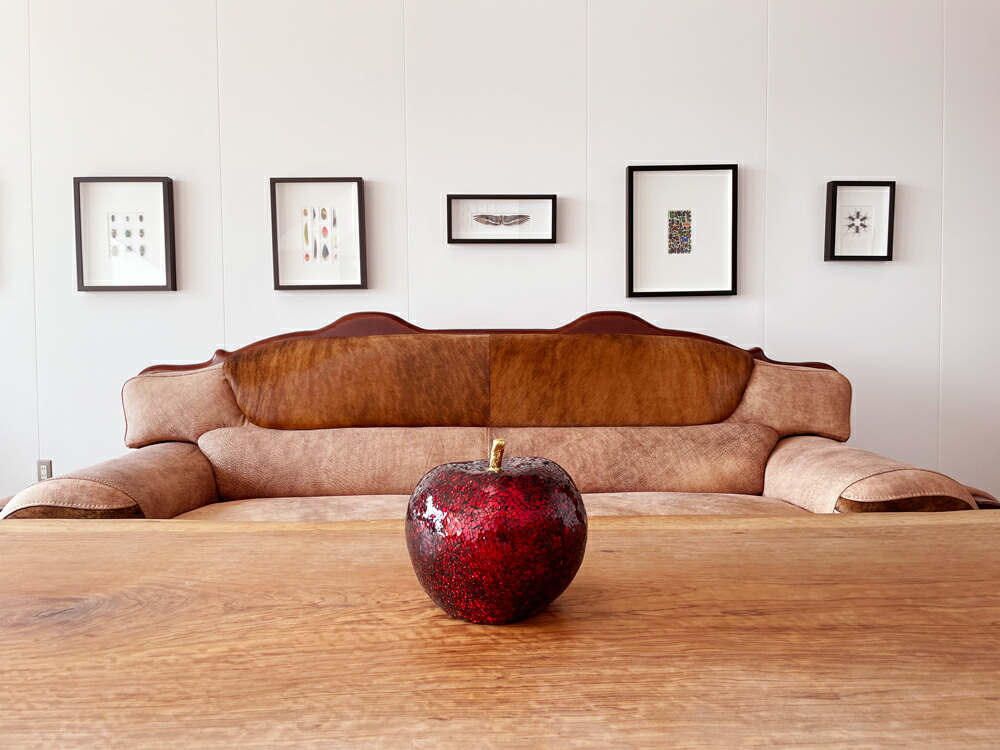 炭アート りんご炭 ウォールアート オブジェ アートパネル インテリア