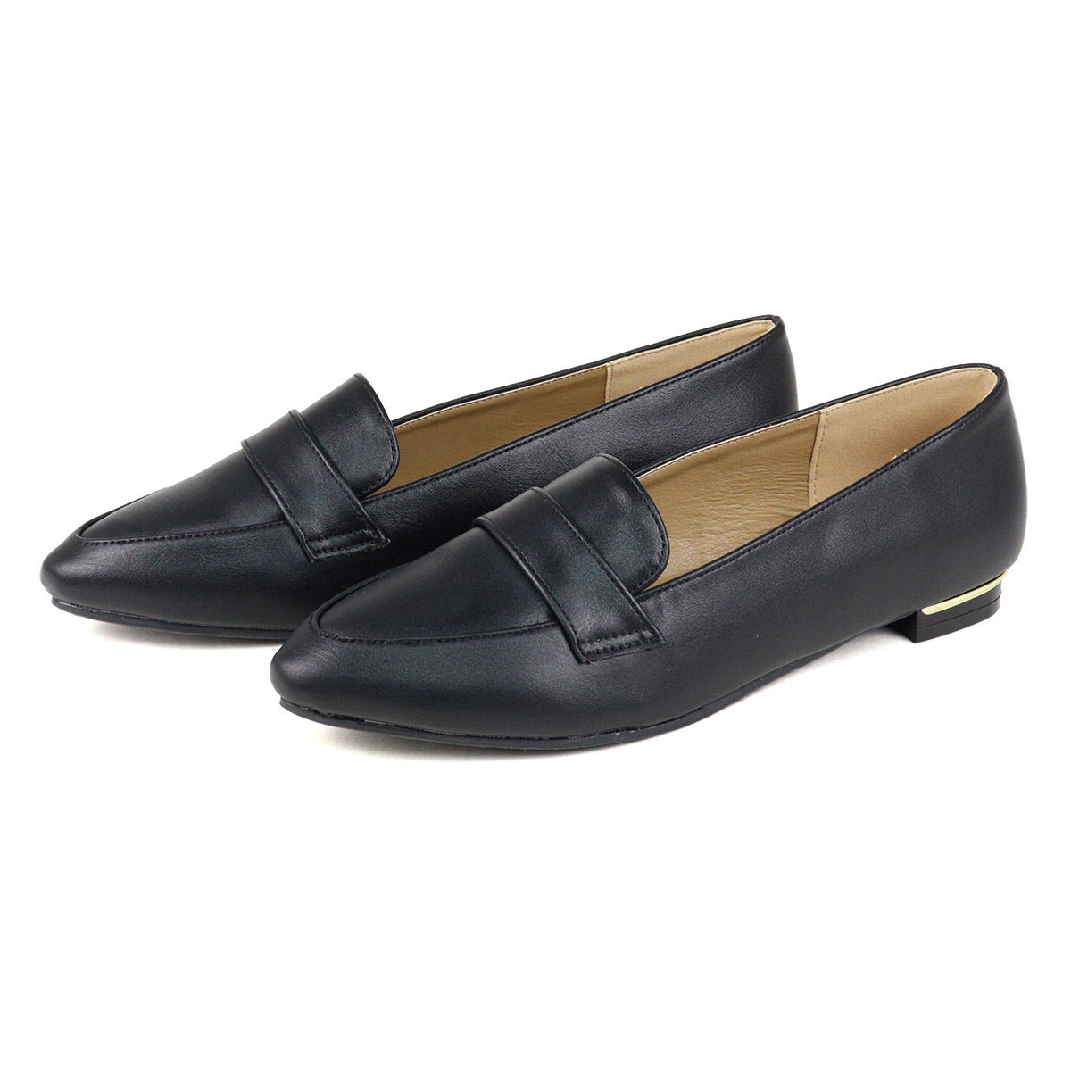 楽天市場】ローファー レディース コイン フラット 歩きやすい メタル