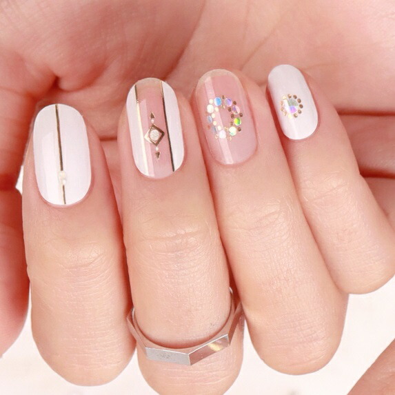 楽天市場】ブライダル ジェル ネイルシール 貼るだけ クリア