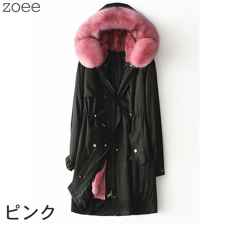 楽天市場】ファーコート モッズコート フォックスファー レッキス