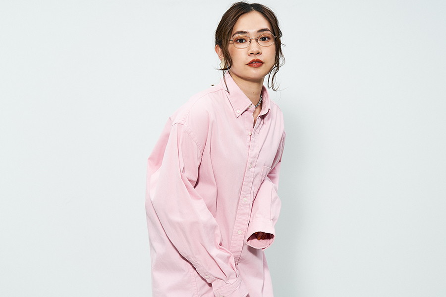 楽天市場】|オーバル型 めがね（ピンク） BASIC METAL 度付きメガネ 度