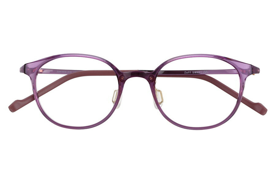 楽天市場】|ボストン型 メガネ（パープル（クリア）） Zoff SMART