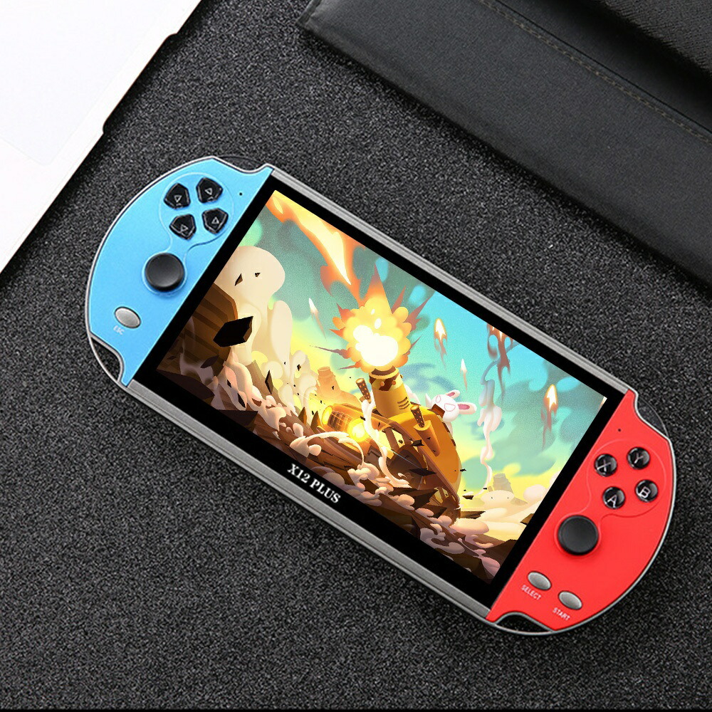 楽天市場】Plus 7インチ手持ちビデオゲームコンソール16GB PSP FC GBA