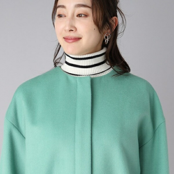 楽天市場】【STORY web掲載／軽く羽織れるミドル丈】ノーカラー