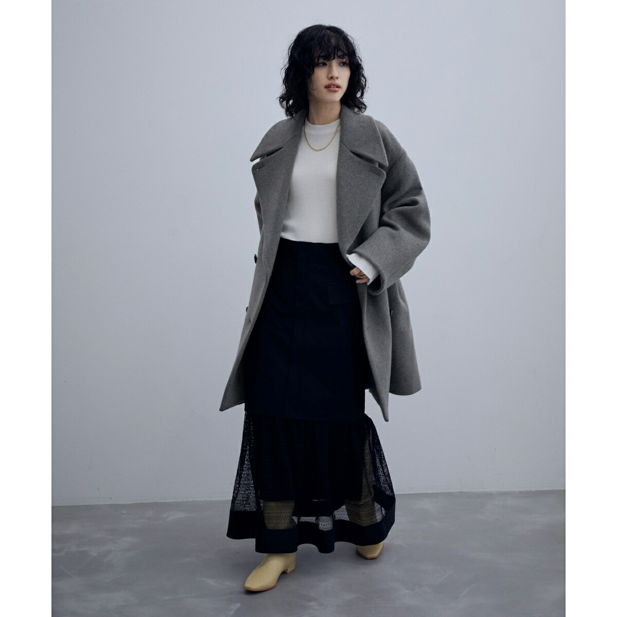 楽天市場】【サステナブル】ビッグラペルコート／アダムエロペ（ADAM