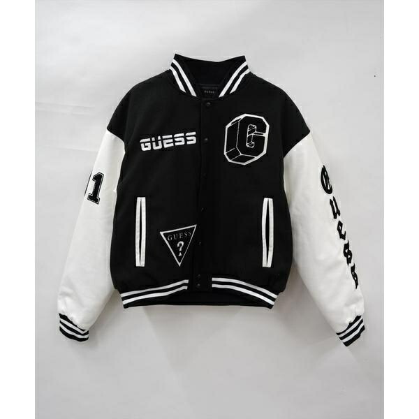 楽天市場】GUESS／ゲス／別注 ワッペンロゴスタジャン／エルエイチピー
