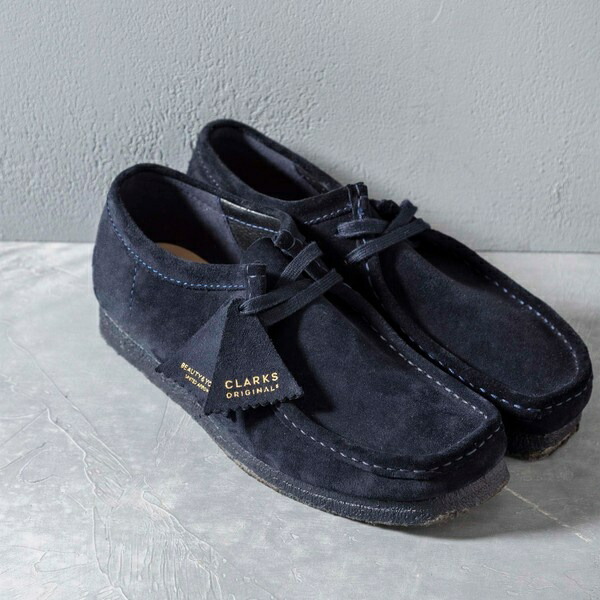 楽天市場】【別注】 ＜CLARKS＞ WALLABEE NAVY/シューズ／ビューティー